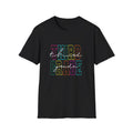 Neon Third Grade Back to School T-Shirt - Black Gildan Softstyle Tee