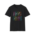 Neon Fifth Grade Back to School T-Shirt - Black Gildan Softstyle Tee