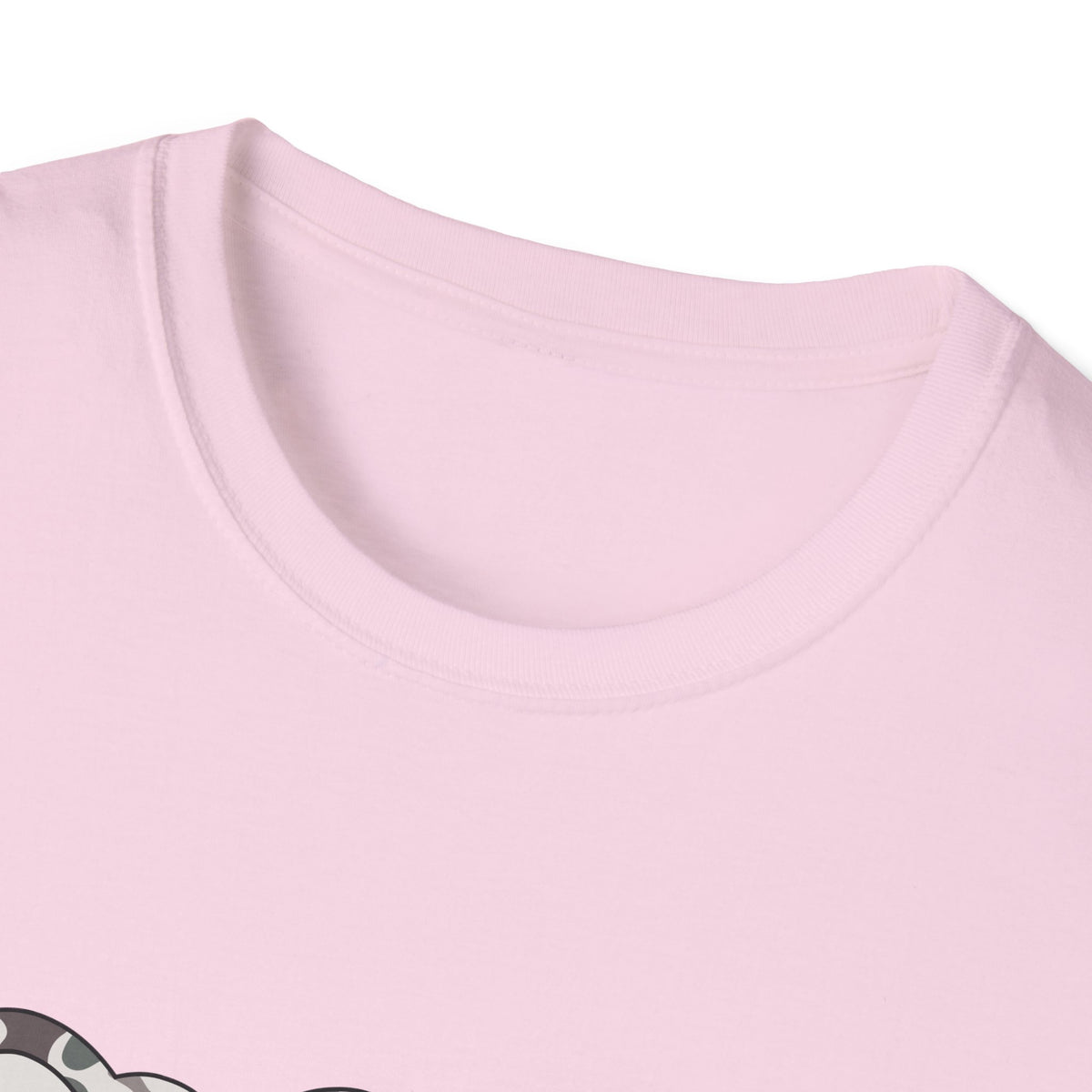 Hello Fifth Grade Camo Back to School T-Shirt - Light Pink Gildan Softstyle Tee