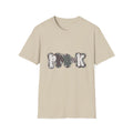 Hello Pre-K Camo Back to School T-Shirt - Sand Gildan Softstyle Tee