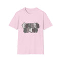 Hello Fourth Grade Camo Back to School T-Shirt - Light Pink Gildan Softstyle Tee