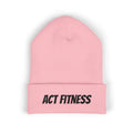 Act Fitness Embroidered Cuffed Beanie — Athletic Winter Knit Hat