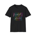 Neon Fourth Grade Back to School T-Shirt - Black Gildan Softstyle Tee