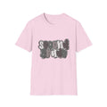 Hello Second Grade Camo Back to School T-Shirt - Light Pink Gildan Softstyle Tee