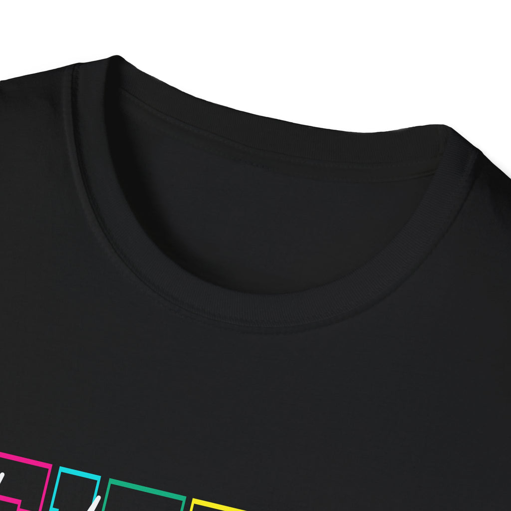 Neon Fifth Grade Back to School T-Shirt - Black Gildan Softstyle Tee