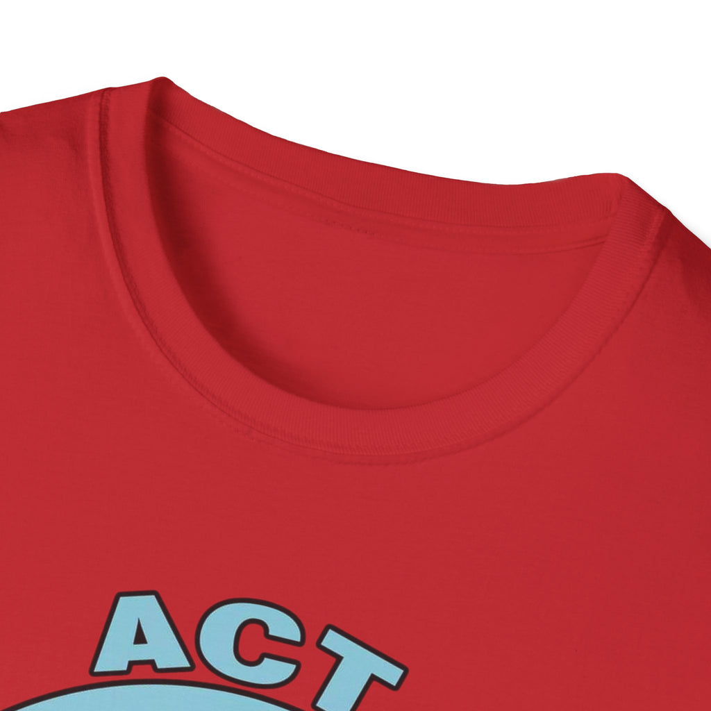 Act Fitness Muscle Cartoon T-Shirt — Funny Gym Workout Tee