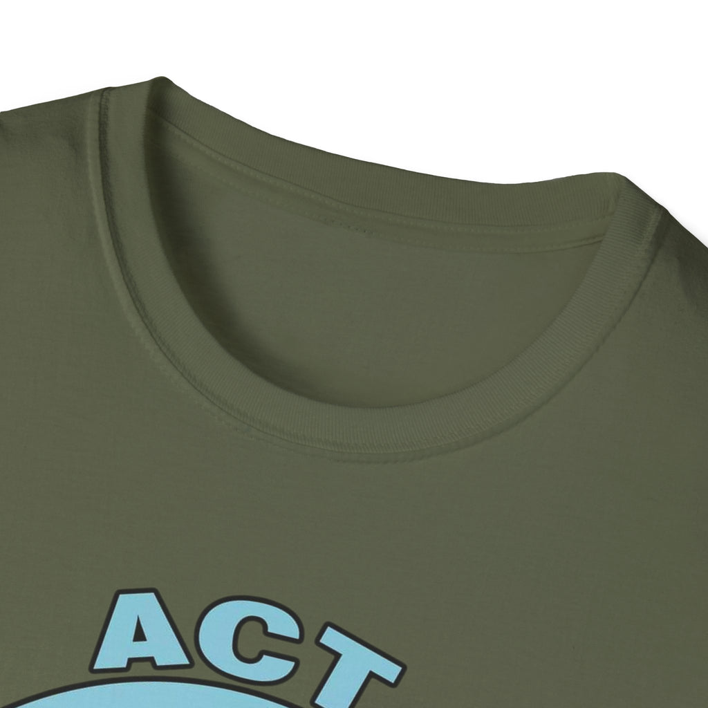 Act Fitness Muscle Cartoon T-Shirt — Funny Gym Workout Tee
