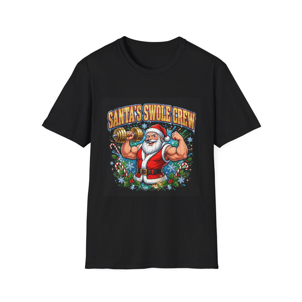 Act Fitness Santa's Swole Crew Dumbbell T-Shirt