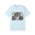 Hello Fifth Grade Camo Back to School T-Shirt - Chambray Comfort Colors Garment-Dyed Tee