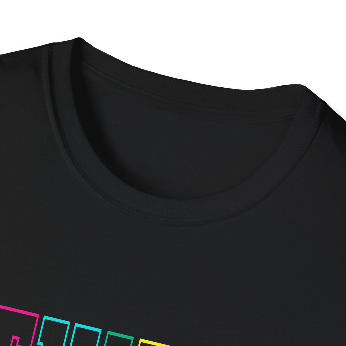 Neon Third Grade Back to School T-Shirt - Black Gildan Softstyle Tee