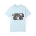 Hello Fourth Grade Camo Back to School T-Shirt - Chambray Comfort Colors Garment-Dyed Tee